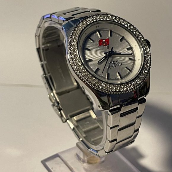 Tampa Bay Buccaneers NFL Jack Mason Women\'s Rhinestone Stainless-Steel Watch NEW main image 10